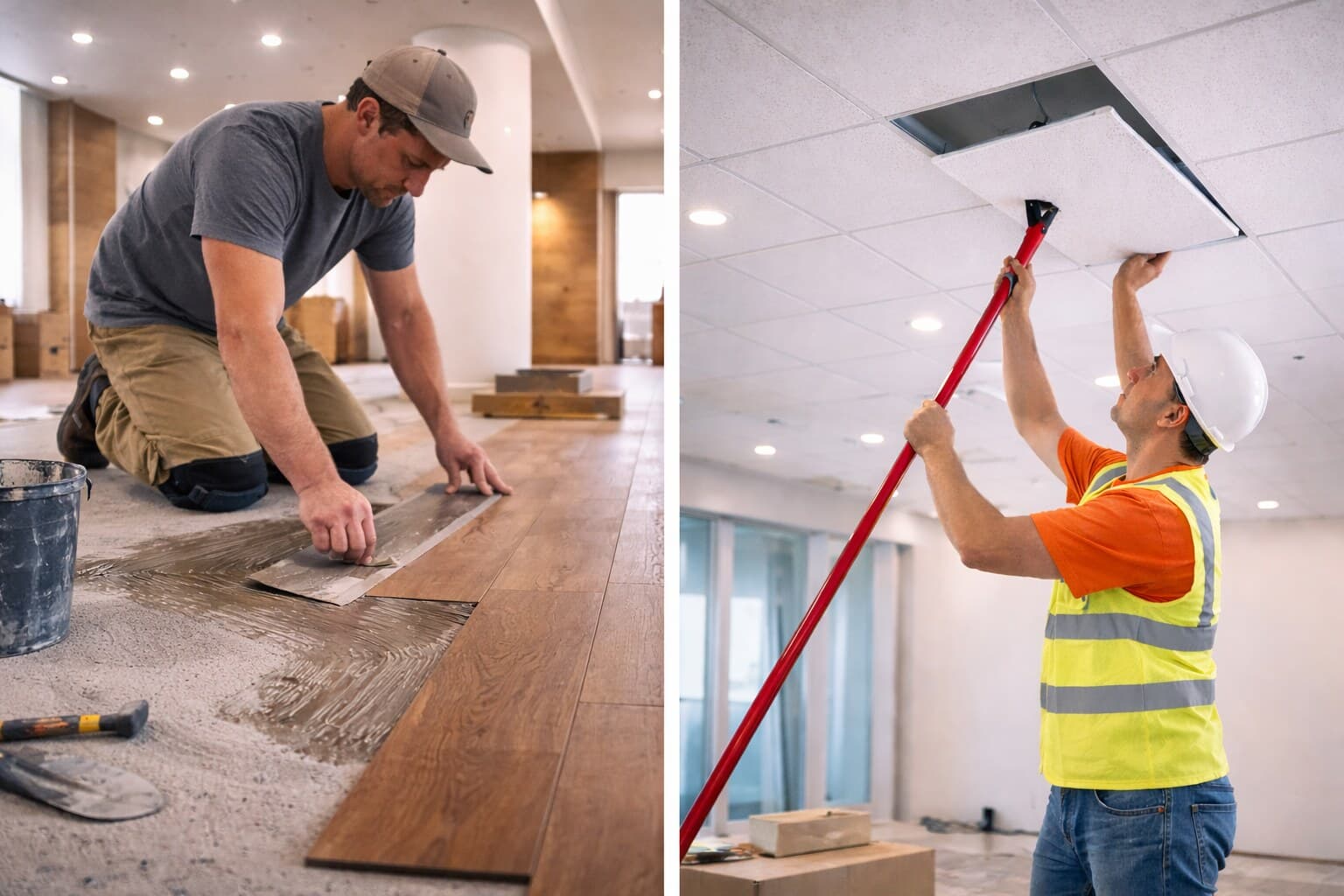 Flooring & Ceiling Work